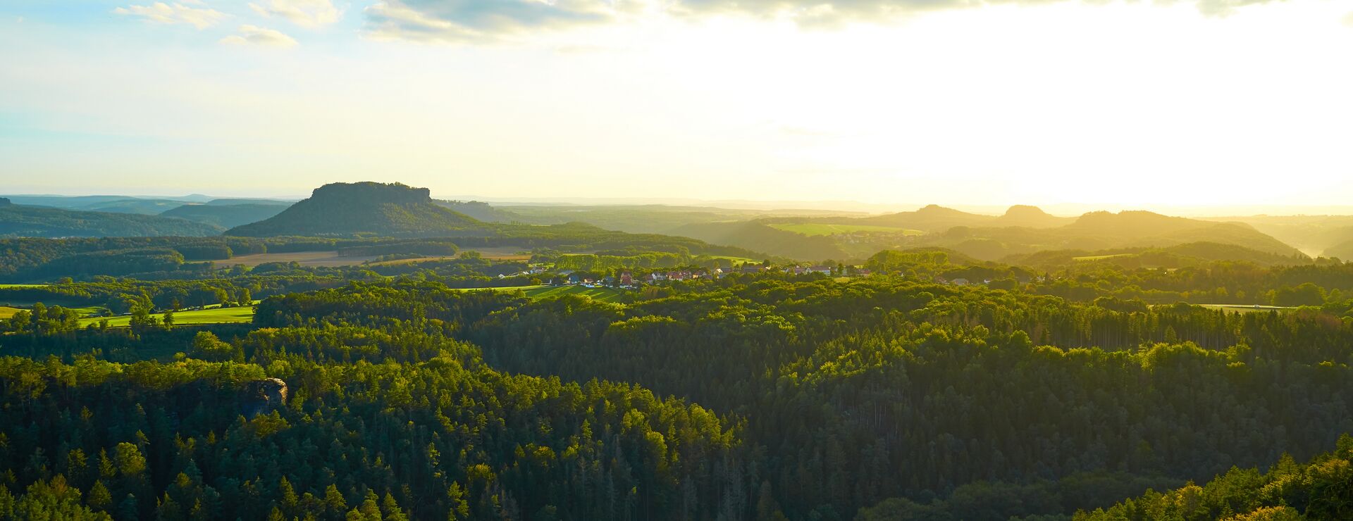 Brandausblick zum Lilienstein