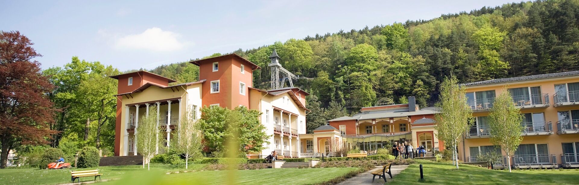 Hausansicht vom Parkhotel Bad Schandau